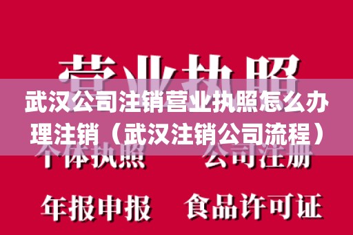 武汉公司注销营业执照怎么办理注销（武汉注销公司流程）