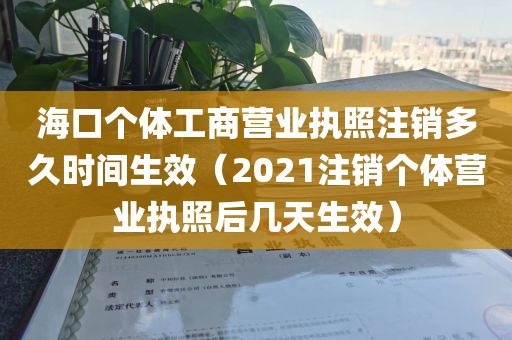海口个体工商营业执照注销多久时间生效（2021注销个体营业执照后几天生效）