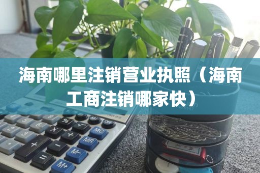 海南哪里注销营业执照（海南工商注销哪家快）