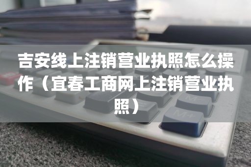 吉安线上注销营业执照怎么操作（宜春工商网上注销营业执照）