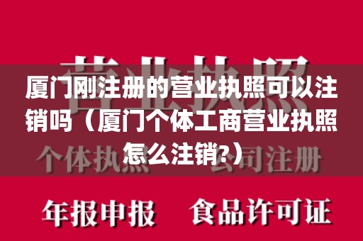 厦门刚注册的营业执照可以注销吗（厦门个体工商营业执照怎么注销?）