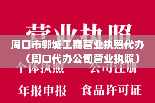 周口市郸城工商营业执照代办(周口代办公司营业执照)