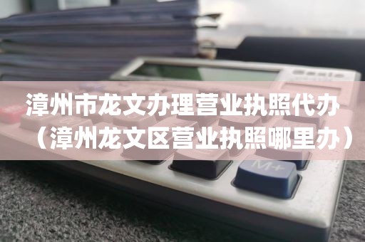 漳州市龙文办理营业执照代办（漳州龙文区营业执照哪里办）