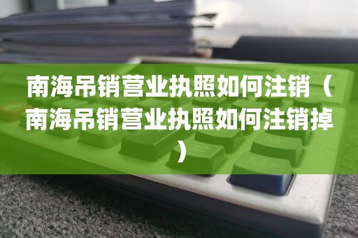 南海吊销营业执照如何注销（南海吊销营业执照如何注销掉）