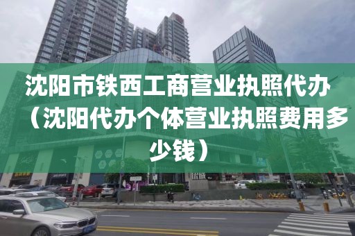 沈阳市铁西工商营业执照代办(沈阳代办个体营业执照费用多少钱)