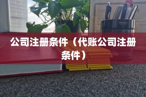 公司注册条件(代账公司注册条件)