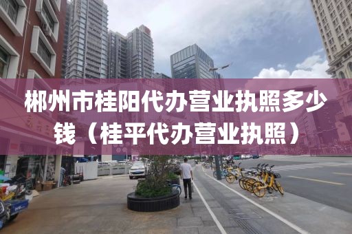 郴州市桂阳代办营业执照多少钱（桂平代办营业执照）