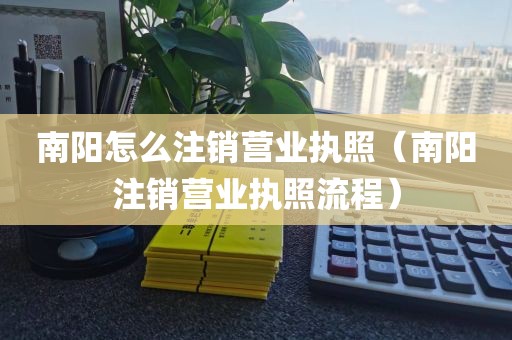 南阳怎么注销营业执照（南阳注销营业执照流程）