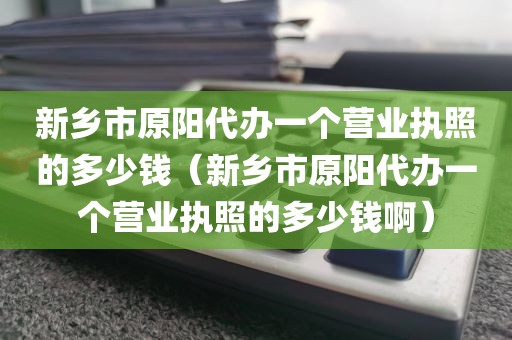 新乡市原阳代办一个营业执照的多少钱（新乡市原阳代办一个营业执照的多少钱啊）