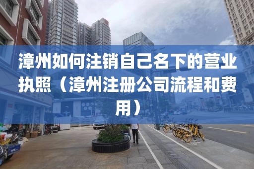 漳州如何注销自己名下的营业执照（漳州注册公司流程和费用）