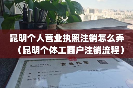 昆明个人营业执照注销怎么弄（昆明个体工商户注销流程）