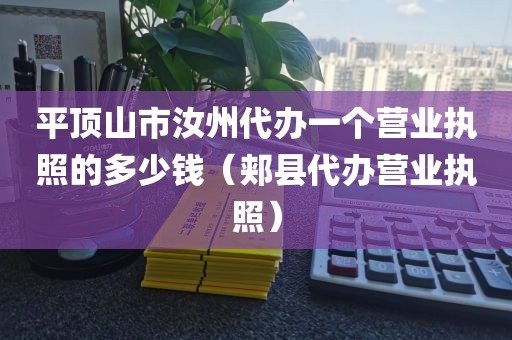 平顶山市汝州代办一个营业执照的多少钱（郏县代办营业执照）