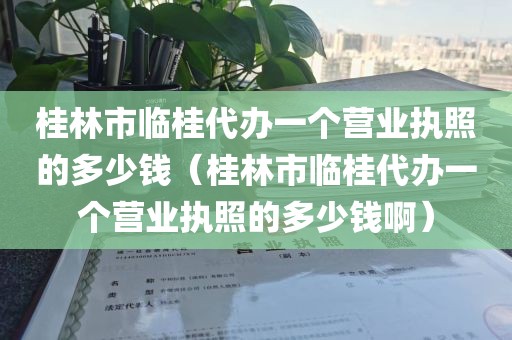 桂林市临桂代办一个营业执照的多少钱（桂林市临桂代办一个营业执照的多少钱啊）