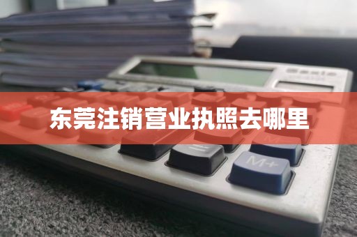 东莞注销营业执照去哪里
