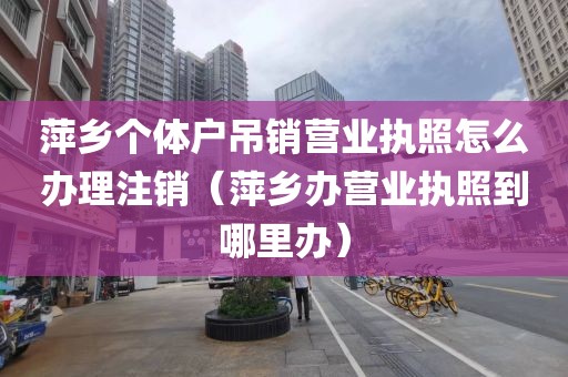 萍乡个体户吊销营业执照怎么办理注销（萍乡办营业执照到哪里办）