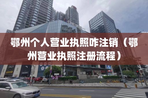 鄂州个人营业执照咋注销（鄂州营业执照注册流程）