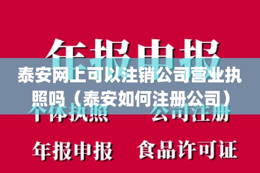 泰安网上可以注销公司营业执照吗（泰安如何注册公司）