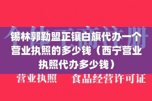 锡林郭勒盟正镶白旗代办一个营业执照的多少钱（西宁营业执照代办多少钱）