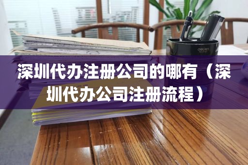 深圳代办注册公司的哪有（深圳代办公司注册流程）