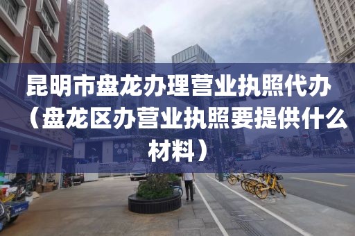 昆明市盘龙办理营业执照代办(盘龙区办营业执照要提供什么材料)