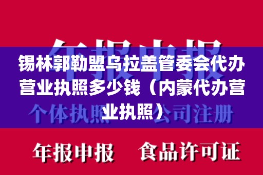锡林郭勒盟乌拉盖管委会代办营业执照多少钱(内蒙代办营业执照)