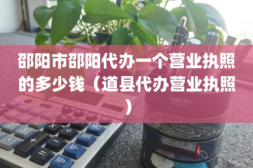 邵阳市邵阳代办一个营业执照的多少钱（道县代办营业执照）