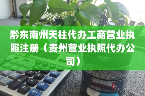 黔东南州天柱代办工商营业执照注册（贵州营业执照代办公司）