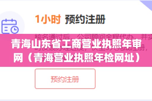 青海山东省工商营业执照年审网（青海营业执照年检网址）