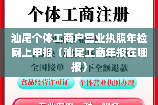 汕尾个体工商户营业执照年检网上申报（汕尾工商年报在哪报）