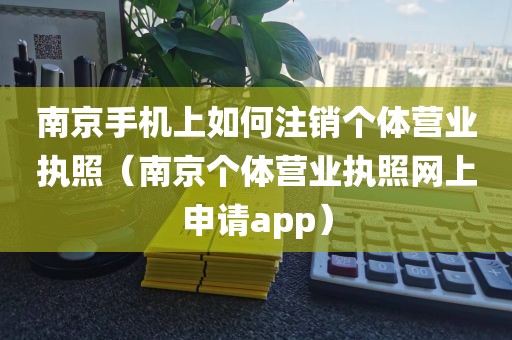 南京手机上如何注销个体营业执照(南京个体营业执照网上申请app)