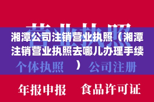 湘潭公司注销营业执照(湘潭注销营业执照去哪儿办理手续)