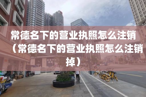 常德名下的营业执照怎么注销（常德名下的营业执照怎么注销掉）