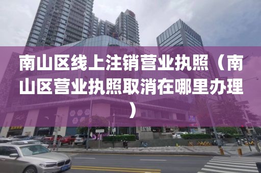 南山区线上注销营业执照（南山区营业执照取消在哪里办理）