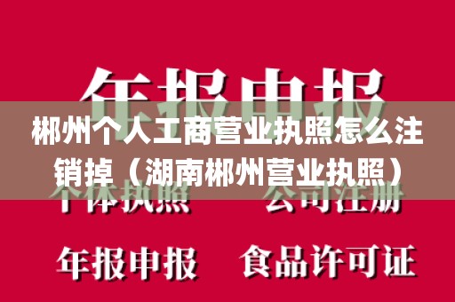 郴州个人工商营业执照怎么注销掉(湖南郴州营业执照)