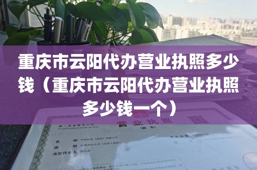 重庆市云阳代办营业执照多少钱（重庆市云阳代办营业执照多少钱一个）