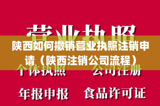 陕西如何撤销营业执照注销申请（陕西注销公司流程）