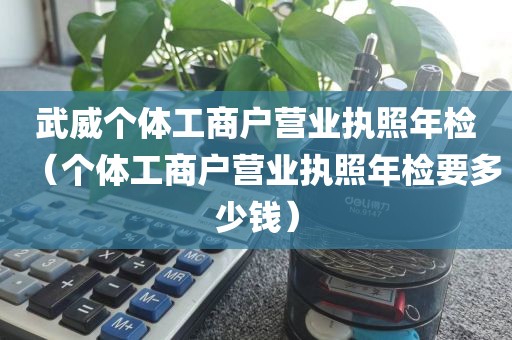 武威个体工商户营业执照年检(个体工商户营业执照年检要多少钱)
