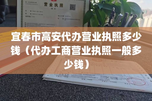 宜春市高安代办营业执照多少钱（代办工商营业执照一般多少钱）