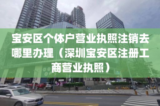 宝安区个体户营业执照注销去哪里办理(深圳宝安区注册工商营业执照)