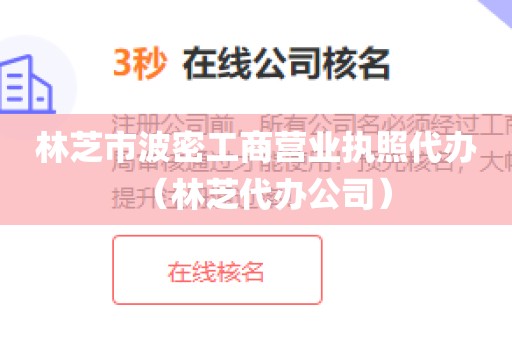 林芝市波密工商营业执照代办(林芝代办公司)