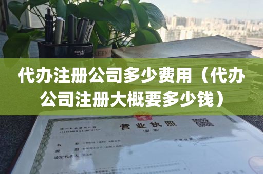 代办注册公司多少费用（代办公司注册大概要多少钱）
