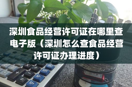 深圳食品经营许可证在哪里查电子版（深圳怎么查食品经营许可证办理进度）