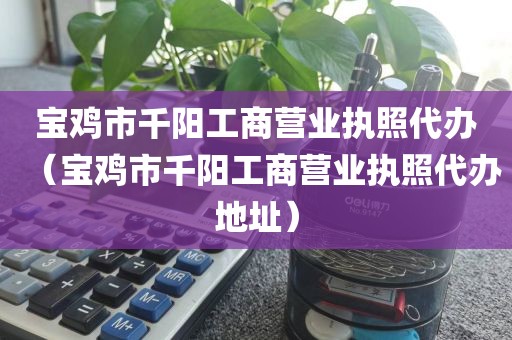 宝鸡市千阳工商营业执照代办(宝鸡市千阳工商营业执照代办地址)