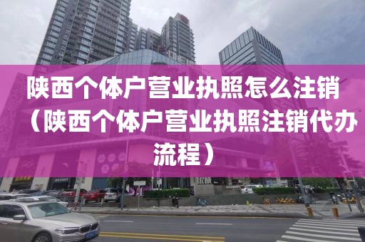 陕西个体户营业执照怎么注销（陕西个体户营业执照注销代办流程）