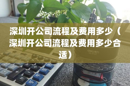 深圳开公司流程及费用多少（深圳开公司流程及费用多少合适）