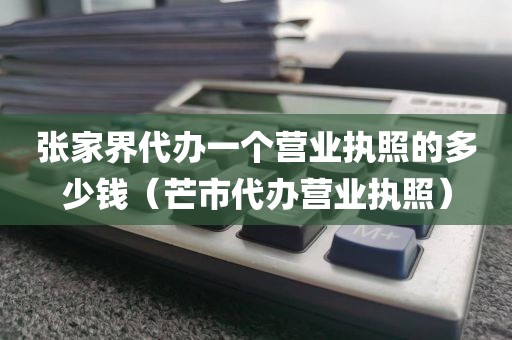 张家界代办一个营业执照的多少钱（芒市代办营业执照）