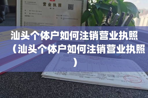 汕头个体户如何注销营业执照（汕头个体户如何注销营业执照）