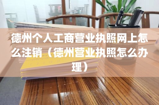 德州个人工商营业执照网上怎么注销（德州营业执照怎么办理）