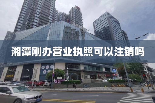 湘潭刚办营业执照可以注销吗