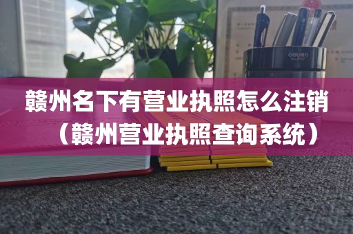 赣州名下有营业执照怎么注销（赣州营业执照查询系统）